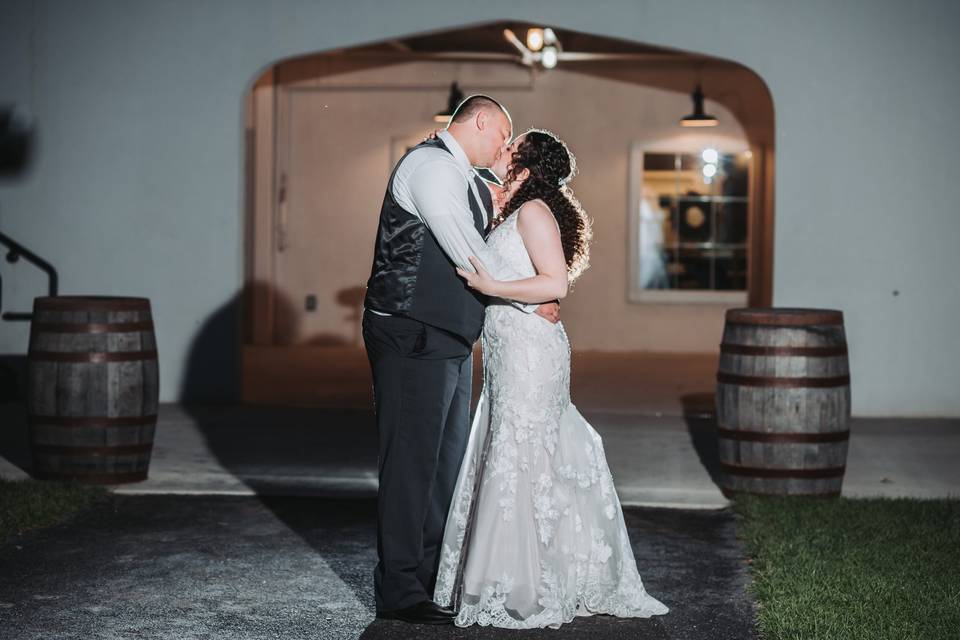 Bride & Groom Night Photo