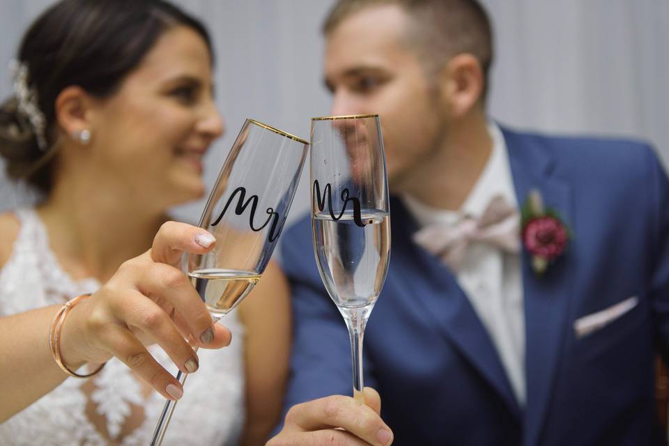 Cheers to Mr & Mrs