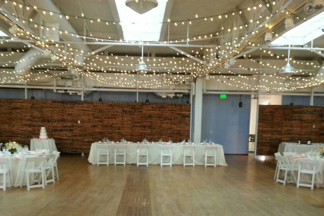 Wedding reception setup