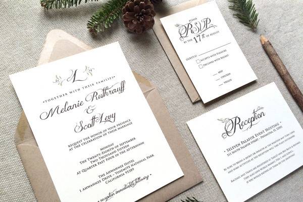 Wedding stationery