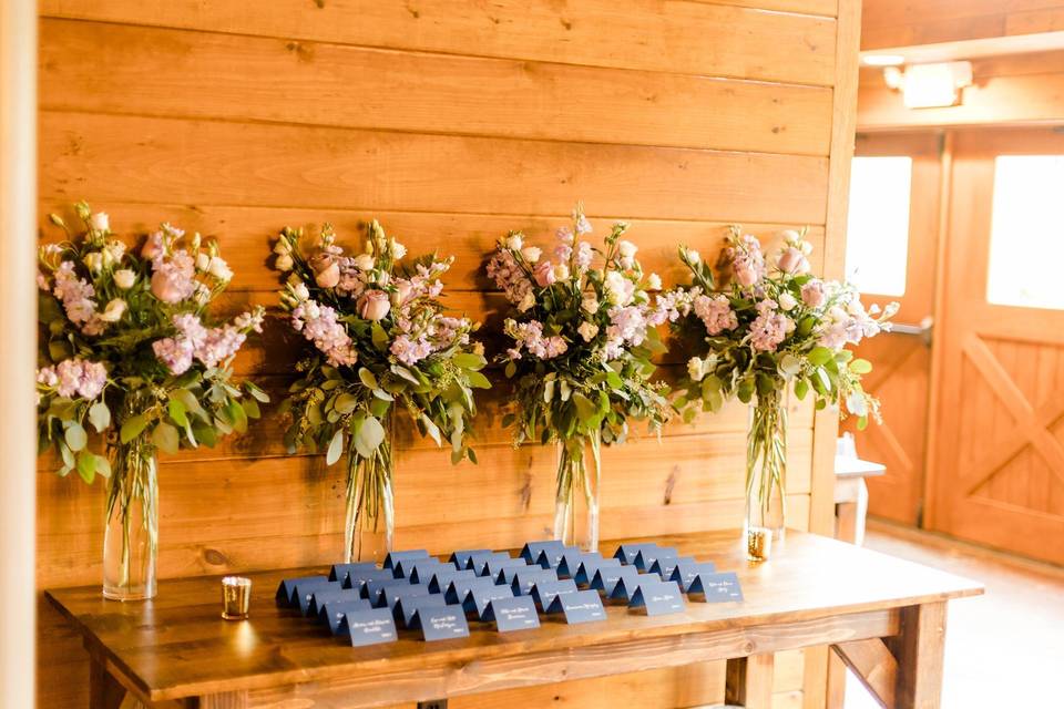 Escort Card Display