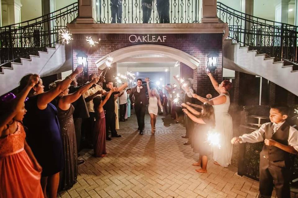 Celebrating the newlyweds