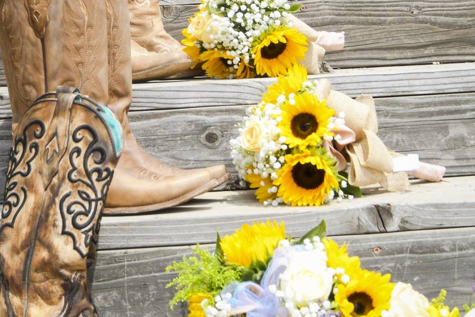 Boots & Sunflowers
