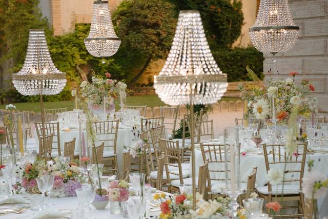 Luxury wedding dinner