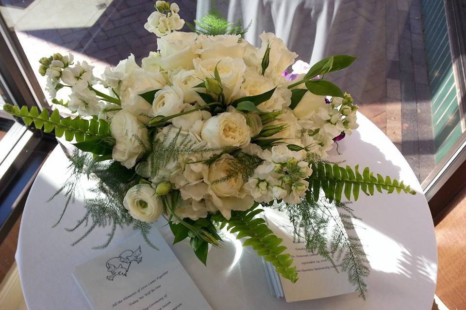 White flower bouquet