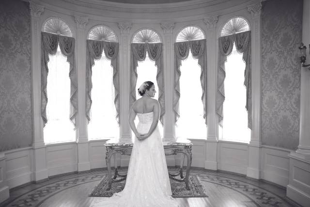 Bride in her suite
