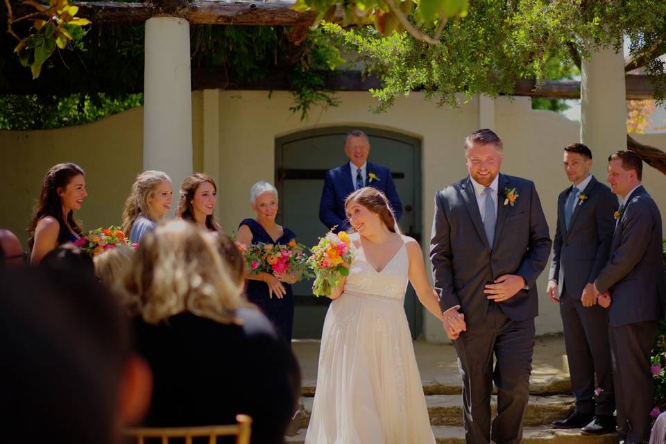 Wedding video screen shot