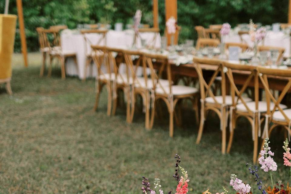 Colorful Tent Wedding