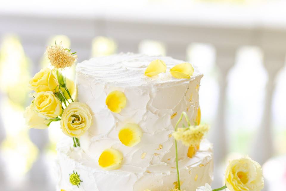 Yellow Citrus buttercream cake