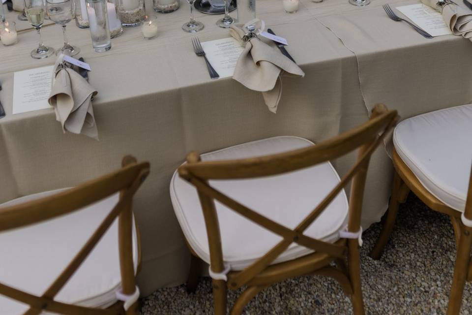 Reception Table Details