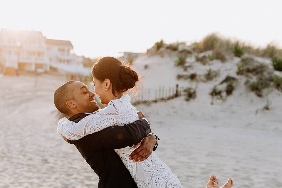 Playful Beach Portrait