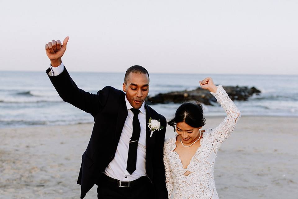 Celebrating by the Sea