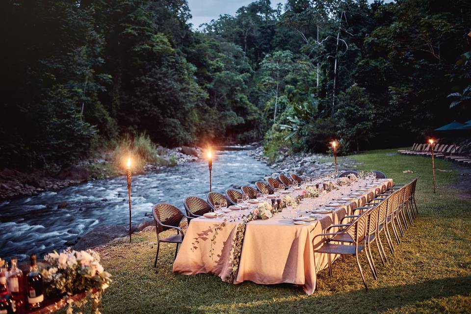 Wedding Dinner Setup