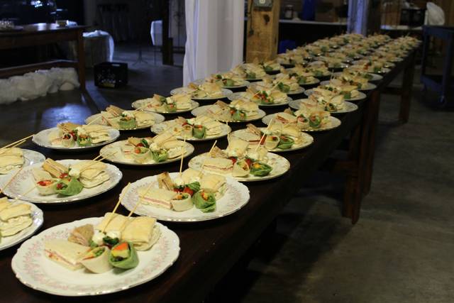 Plated and served lunch