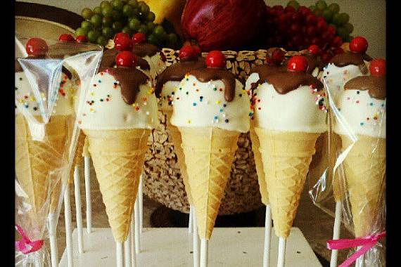 Ice Cream Cone Cake Chocolate Lollipops