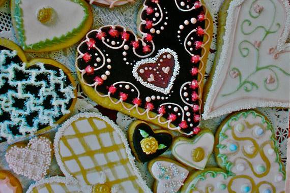Vintage Gourmet Heart Cookies