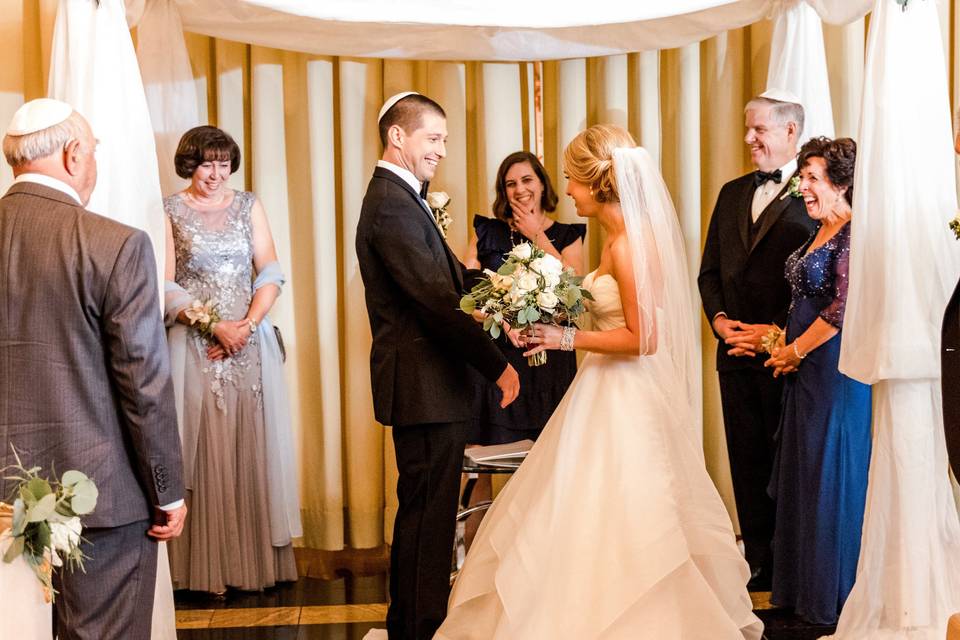 Couple at the altar