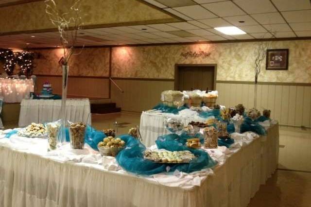 Buffet table