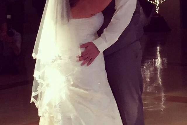Couple first dance