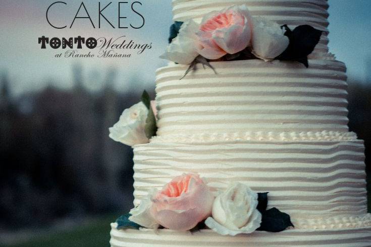 Custom Wedding Cake by Tonto Bar & Grill - Photo taken from wedding site