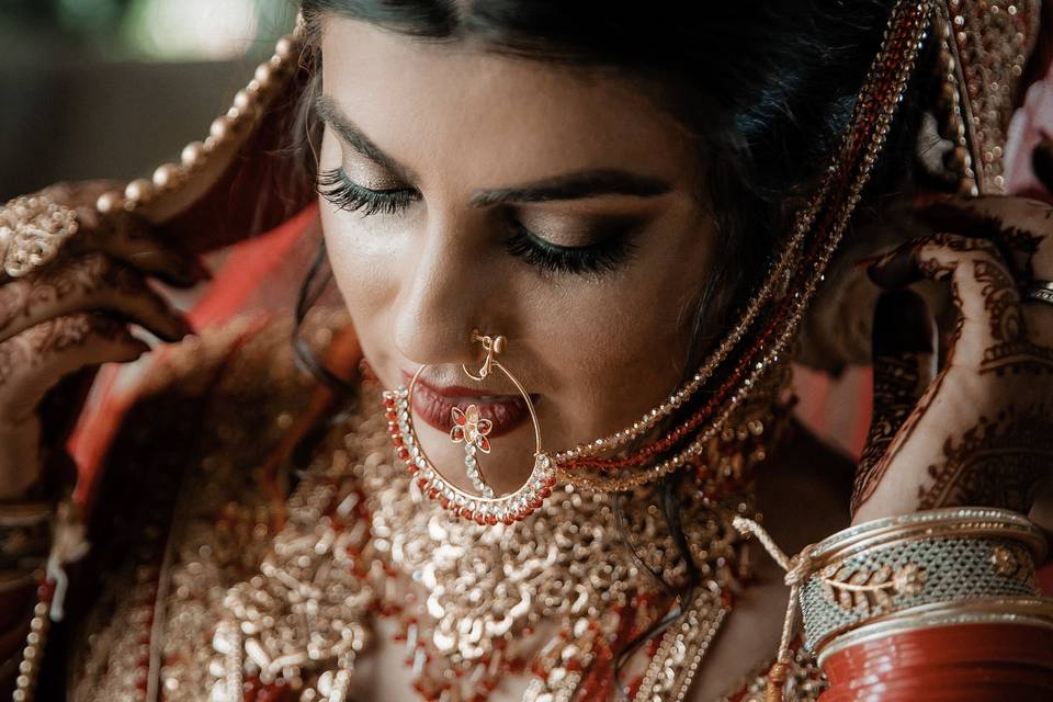 Close Up Indian bride