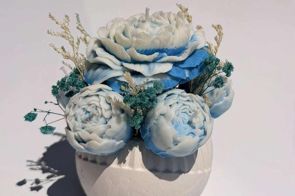 Blue peonies