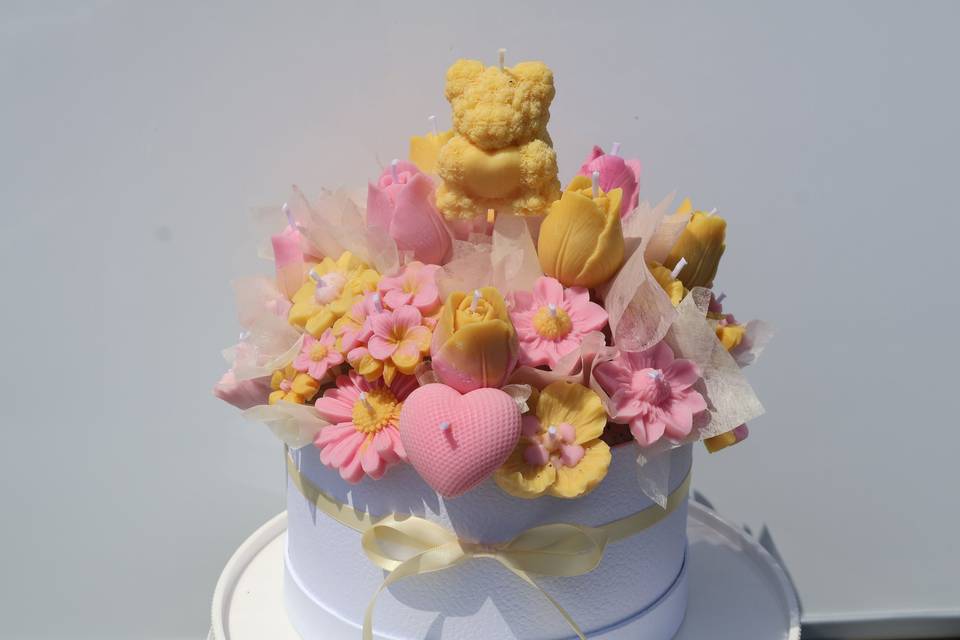 Pink and yellow