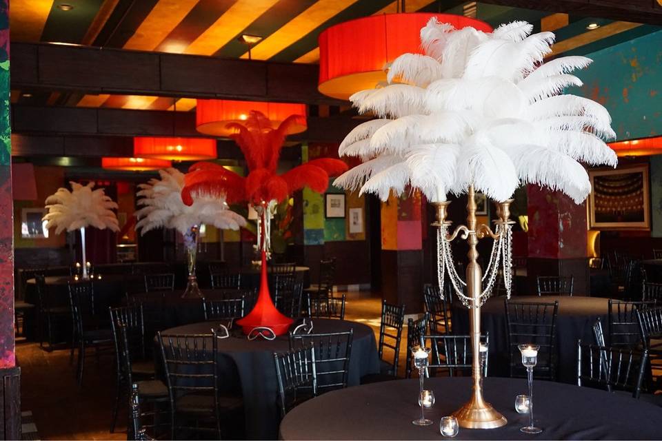 Feather Centerpieces