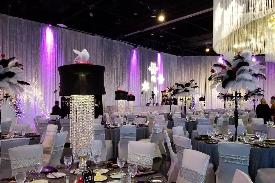 FEATHER CENTERPIECES​ - Feather Centerpiece Rental For Weddings and Sweet 16