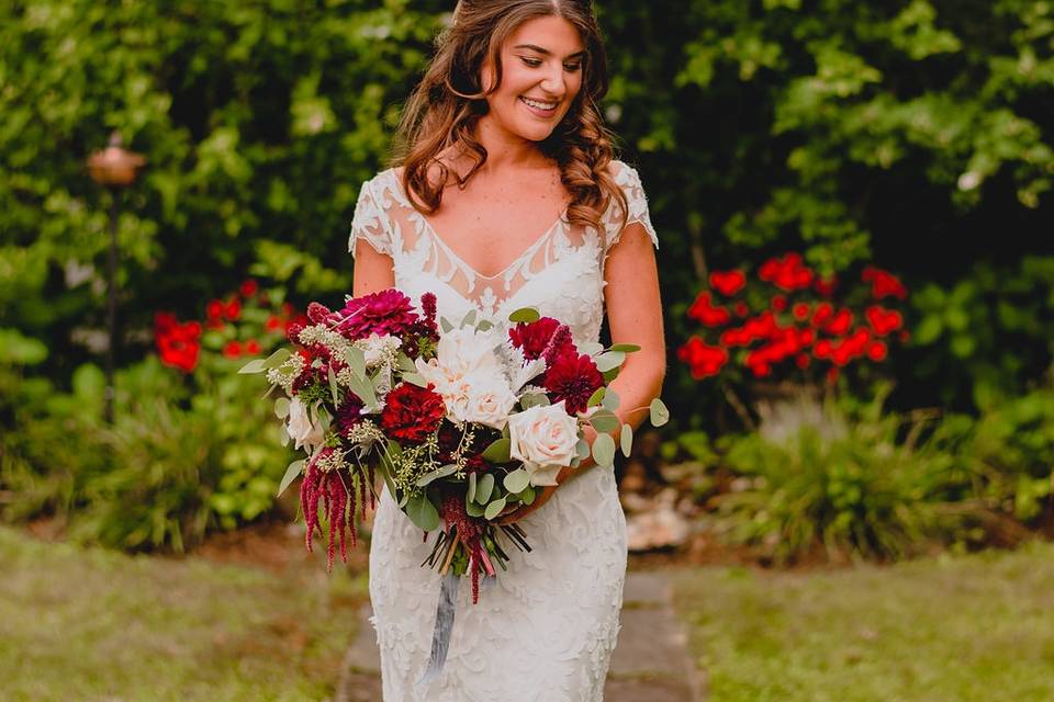 Fall bridal bouquet