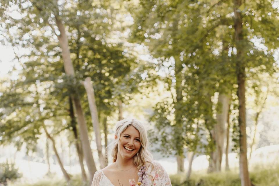 Wildflower bridal bouquet