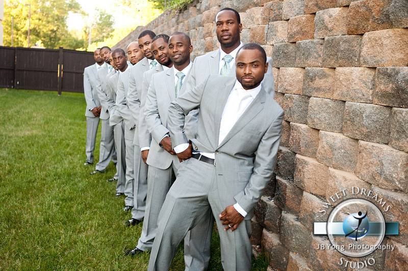 The groom with his groomsmen​