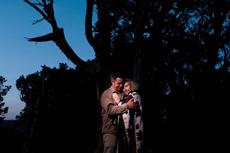 Grand canyon engagement photo session