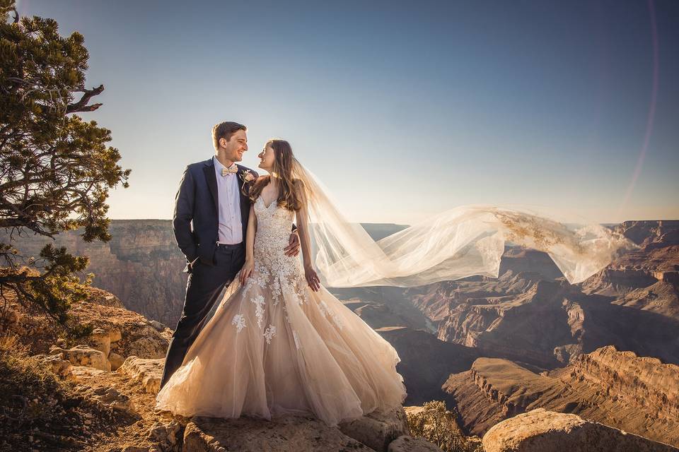 Grand canyon elopement