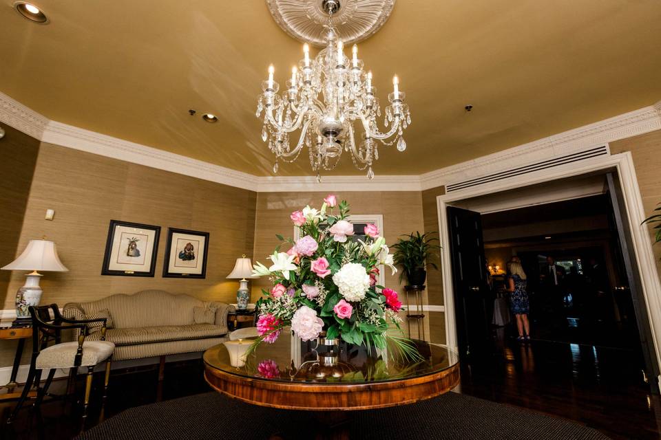 Entry table at Algonquin Country Club