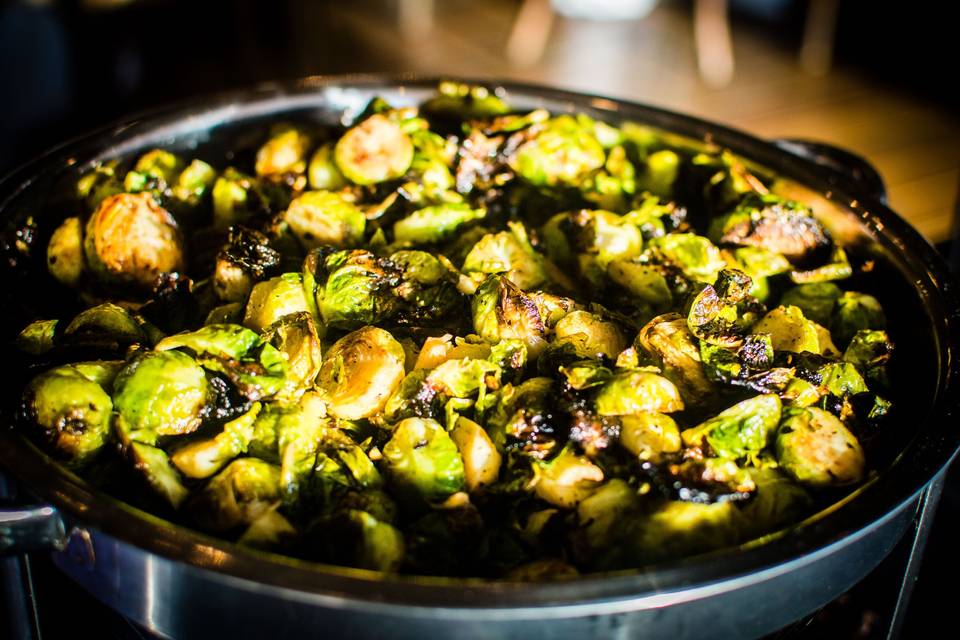 Wood-fired Brussel sprouts