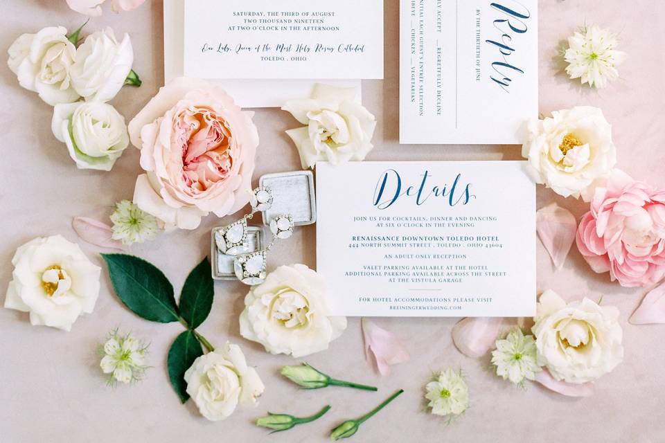 Textured Florals + Invite Suit