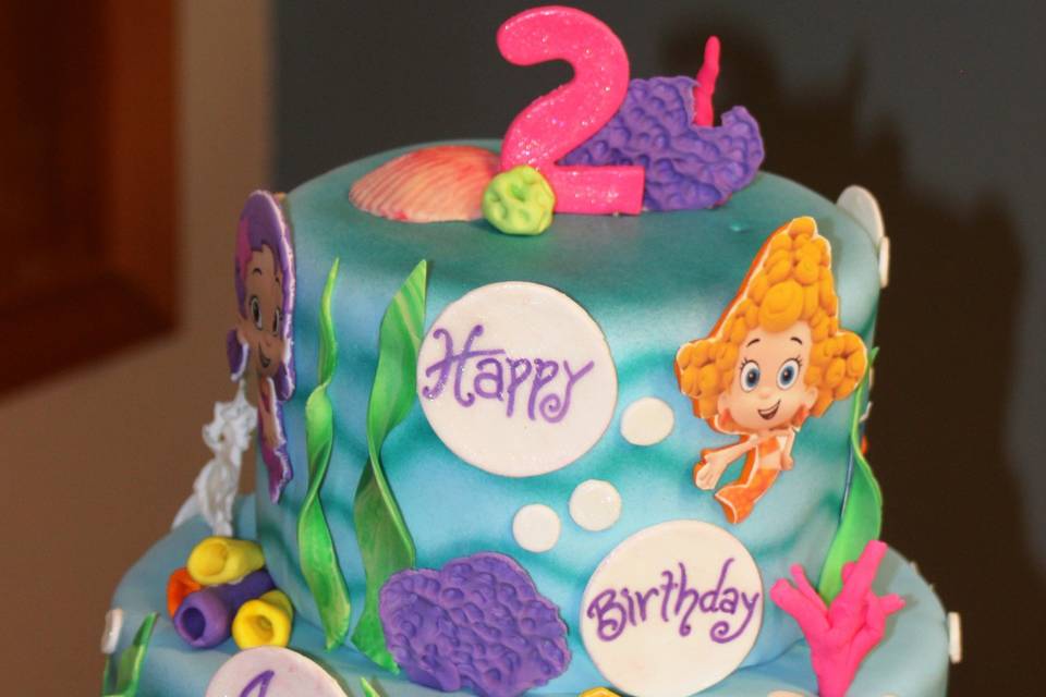 bubble guppies cake templates