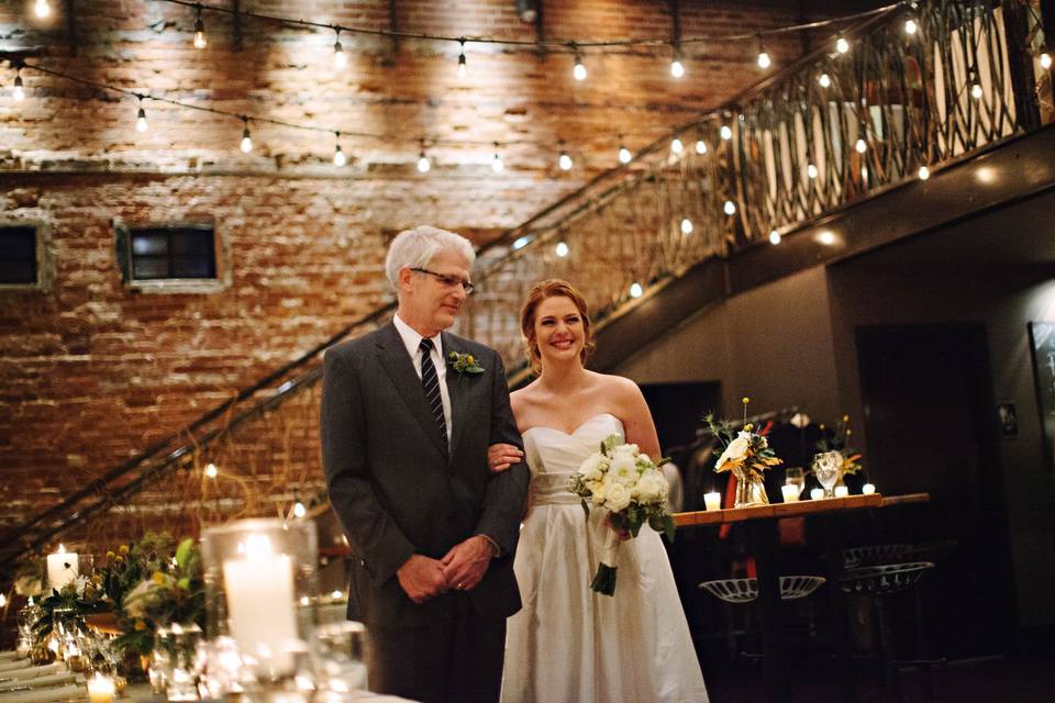 Father and bride