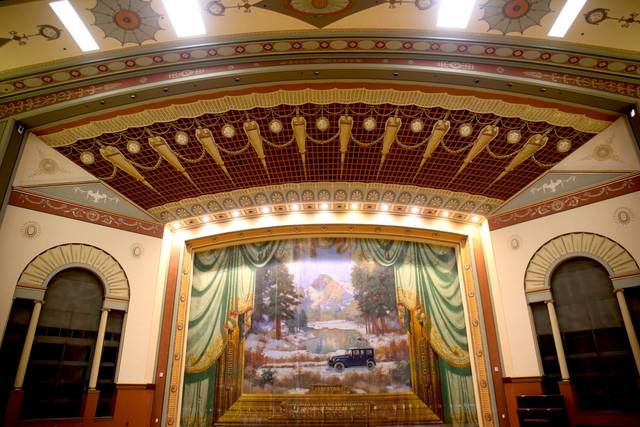An original backdrop painting