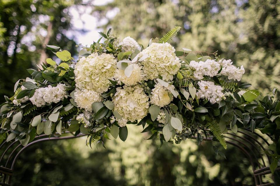 Place setting greenery