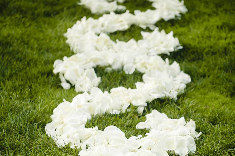 Aisle petal design