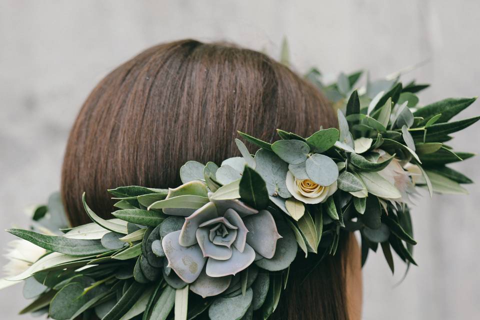 Flower halo or crown