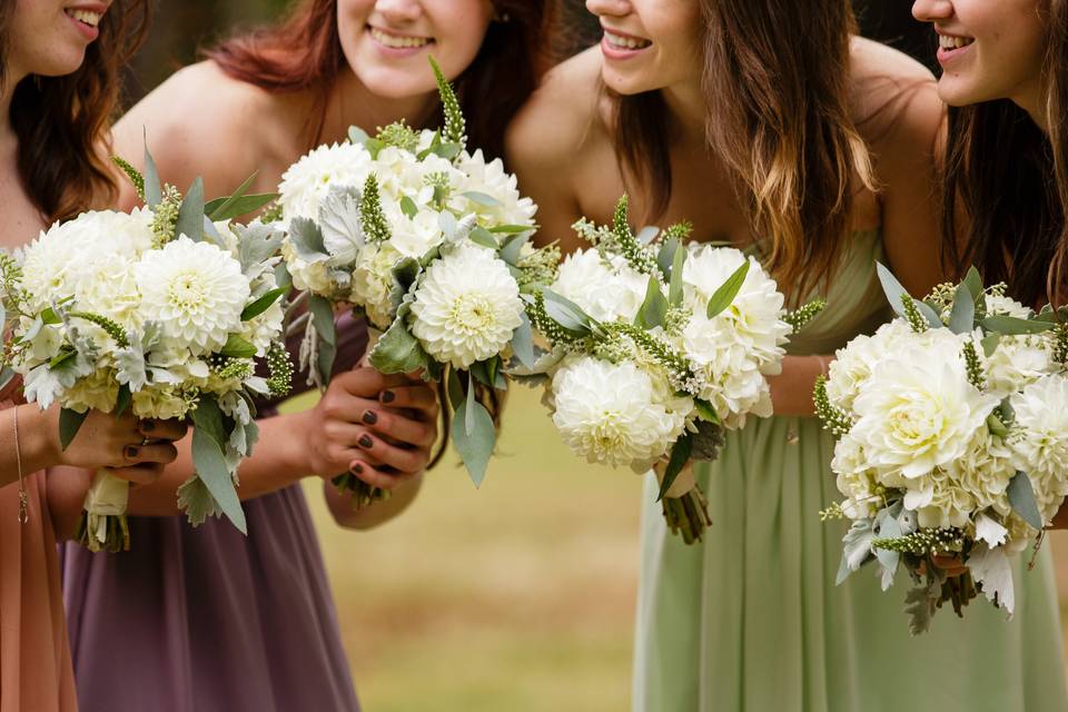 Bridesmaids flowers