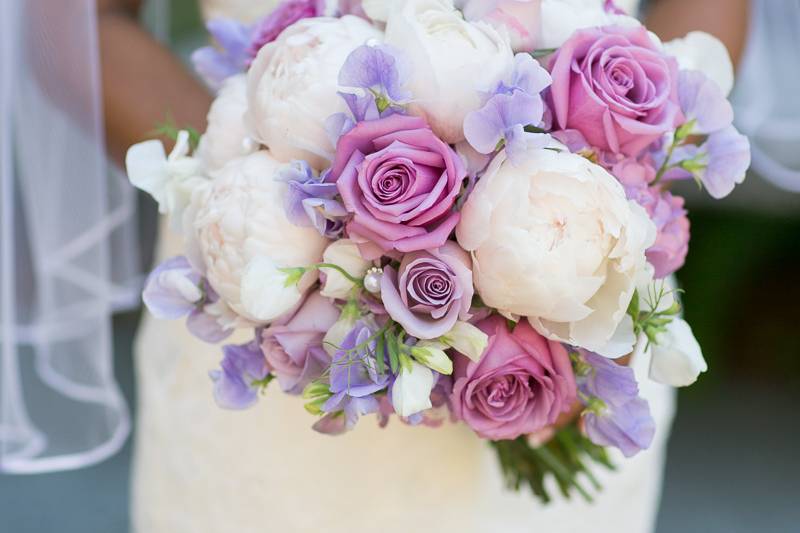 Colorful bridal bouquet