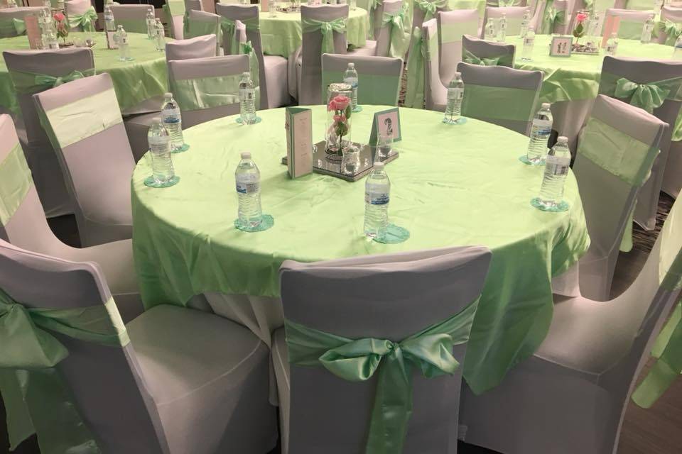 Reception table set