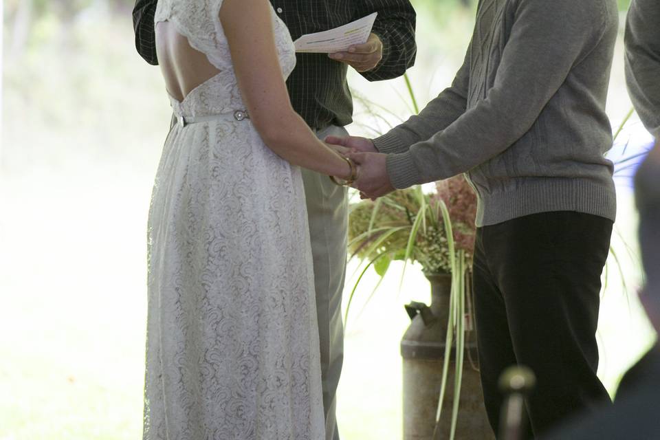 Exchanging vows