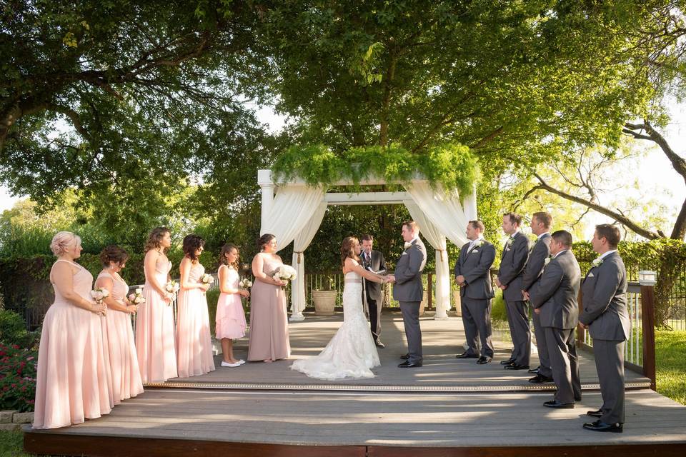 Wedding ceremony outside