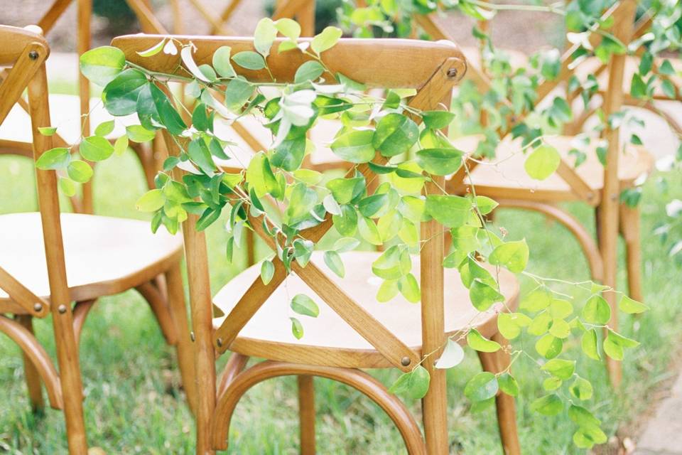 Greenery chair accent