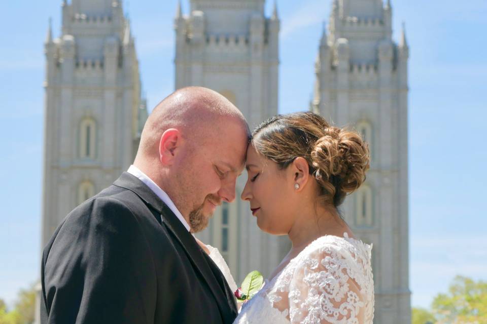 Just married at SLC LDS Temple